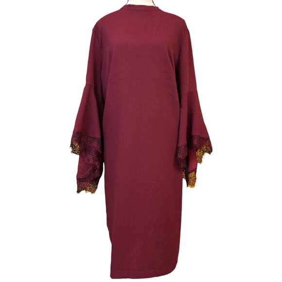 ELOQUII Maroon Dress (18) - Picture 1 of 3